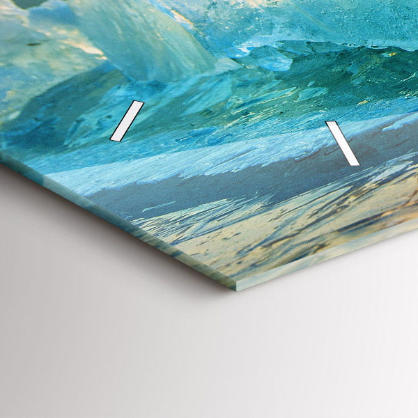 Horizontal wall clock Iceberg and sunrise