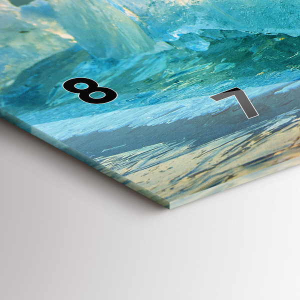 Horizontal wall clock Iceberg and sunrise