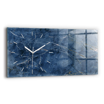 Horizontal wall clock Blue Marble Texture