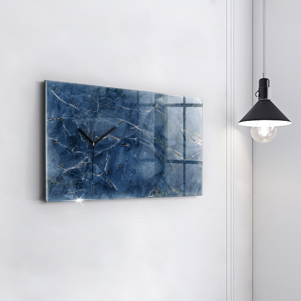 Horizontal wall clock Blue Marble Texture