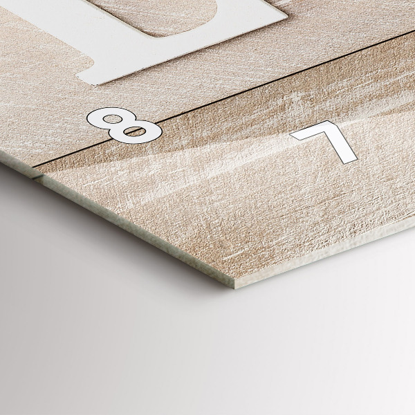 Horizontal wall clock The inscription love