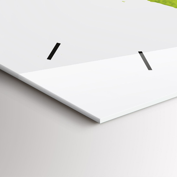 Horizontal wall clock Watercolor world map