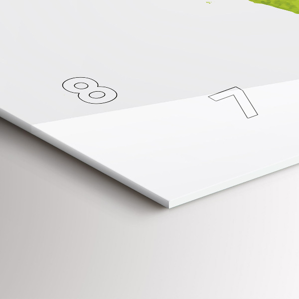 Horizontal wall clock Watercolor world map