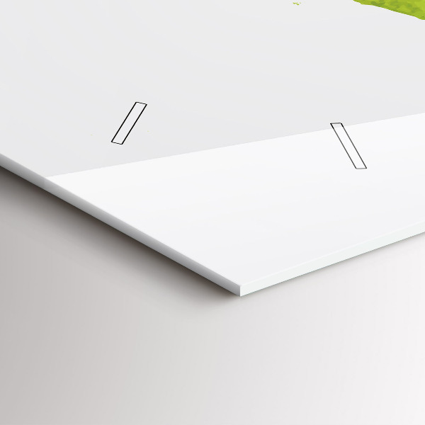 Horizontal wall clock Watercolor world map