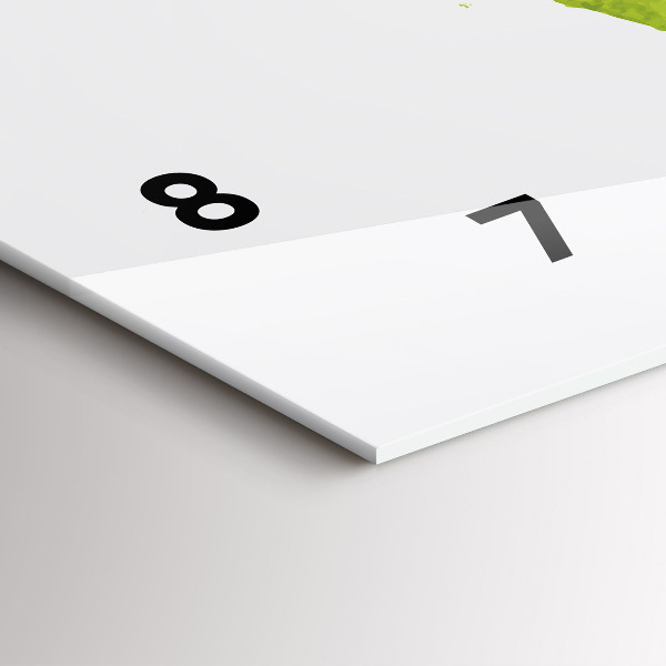 Horizontal wall clock Watercolor world map