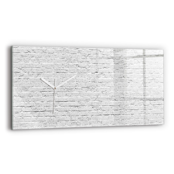 Horizontal wall clock Brick wall