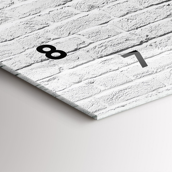 Horizontal wall clock Brick wall