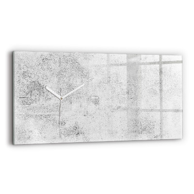 Horizontal wall clock Concrete wall