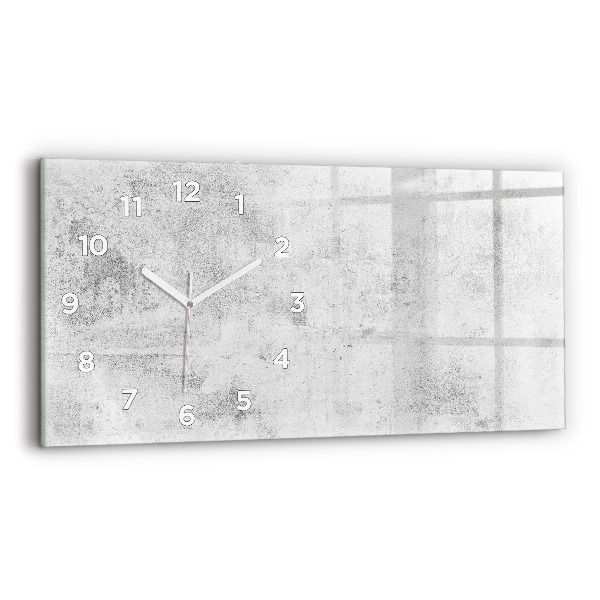 Horizontal wall clock Concrete wall