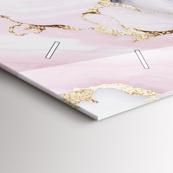 Horizontal wall clock Marble