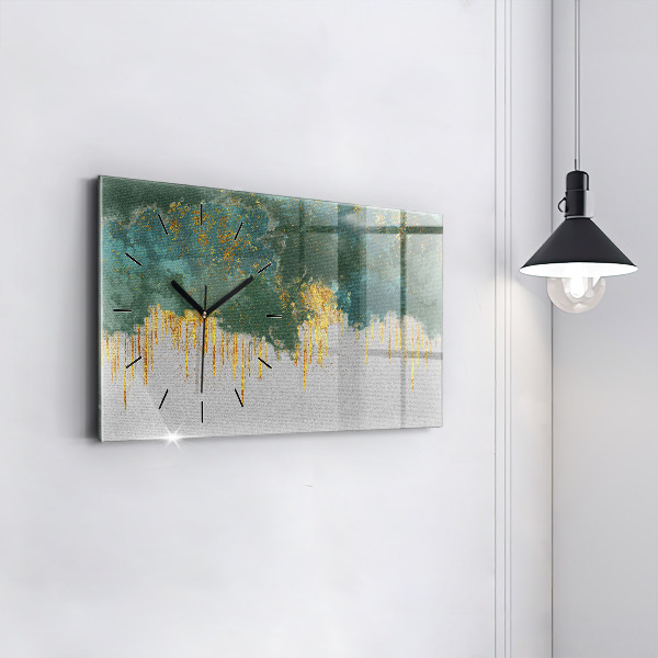 Horizontal wall clock Decorative pattern