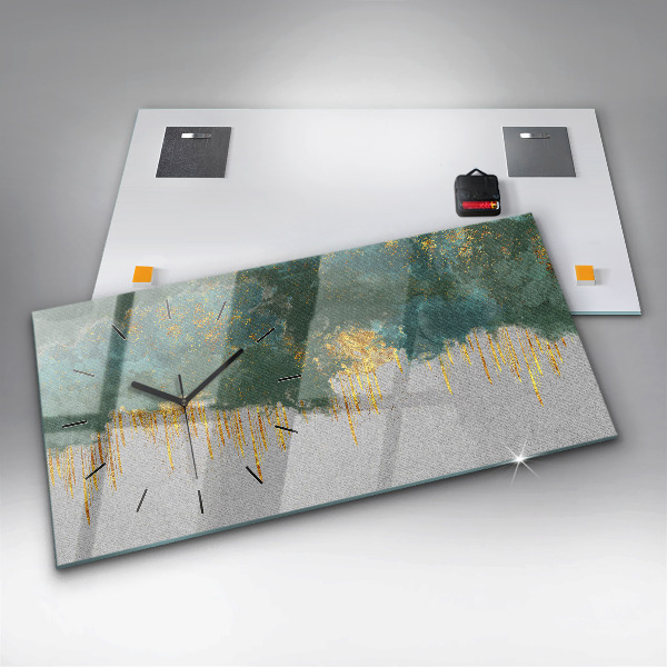 Horizontal wall clock Decorative pattern