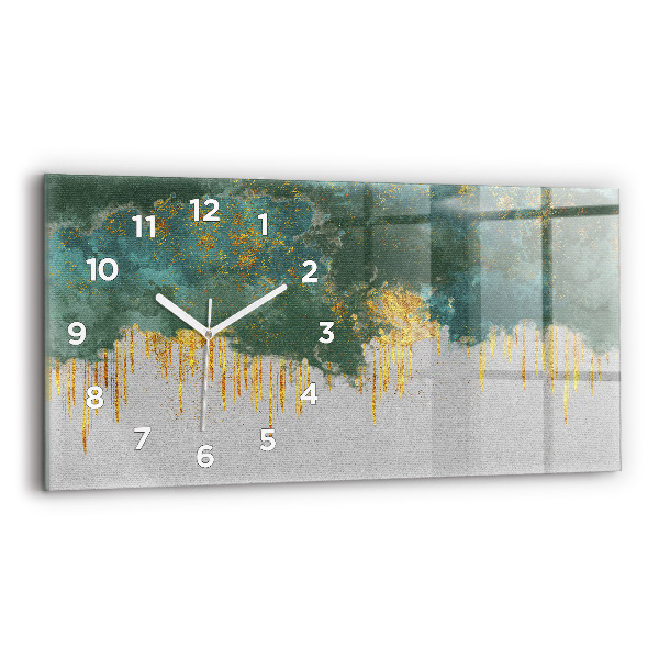 Horizontal wall clock Decorative pattern