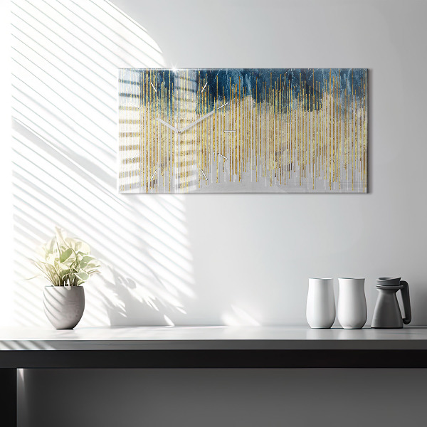 Horizontal wall clock Decorative pattern