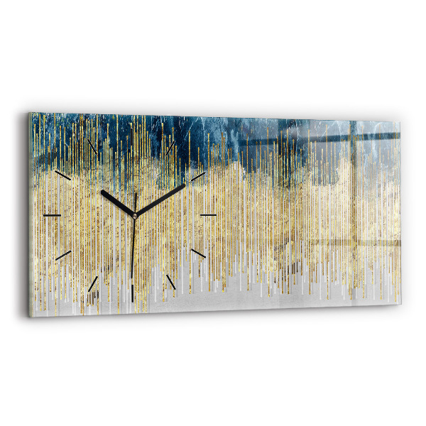 Horizontal wall clock Decorative pattern