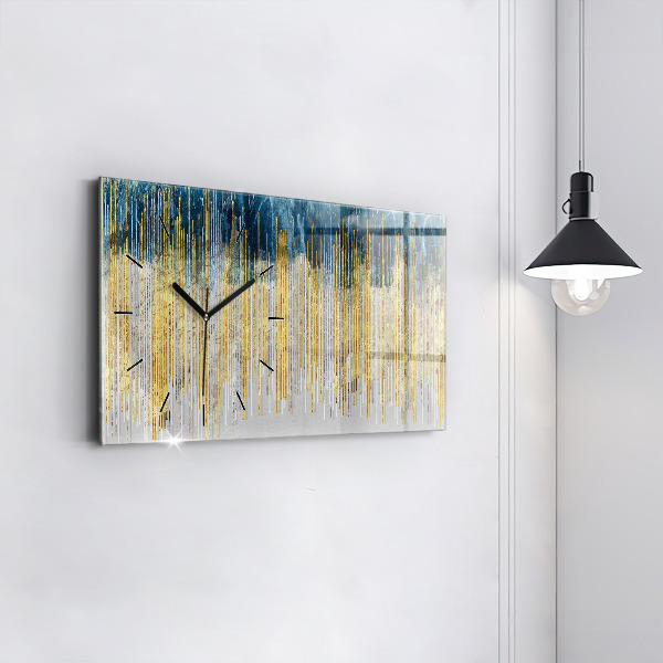 Horizontal wall clock Decorative pattern