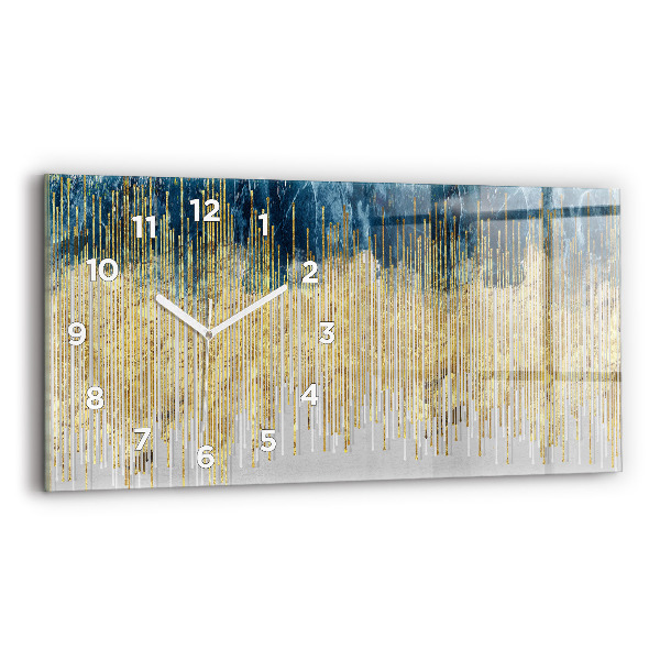 Horizontal wall clock Decorative pattern