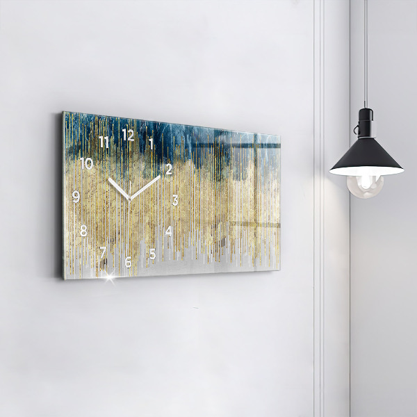 Horizontal wall clock Decorative pattern