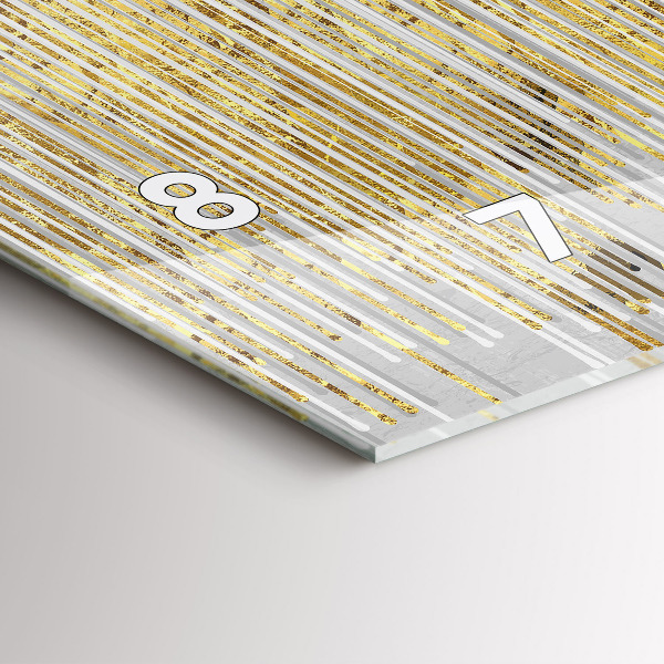 Horizontal wall clock Decorative pattern