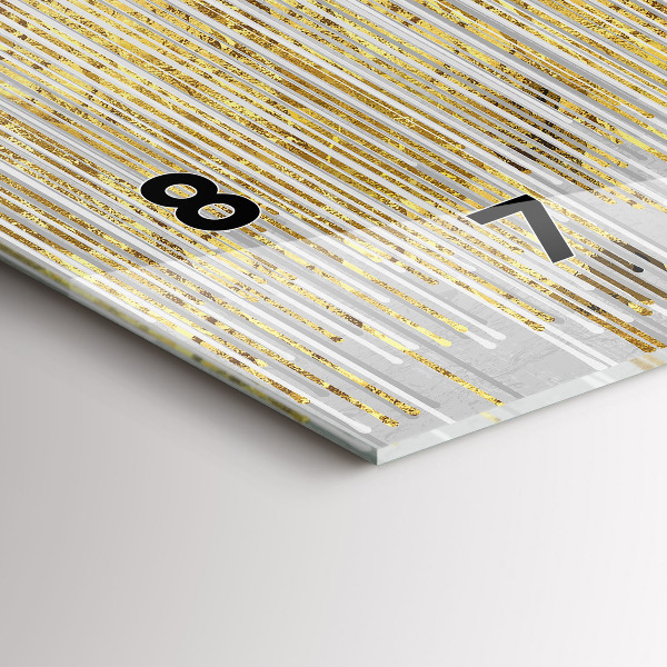 Horizontal wall clock Decorative pattern