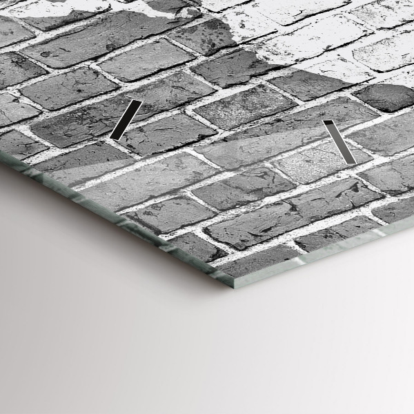 Horizontal wall clock World map on the wall