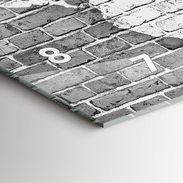 Horizontal wall clock World map on the wall