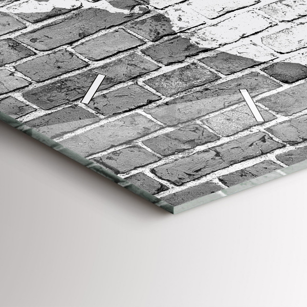 Horizontal wall clock World map on the wall