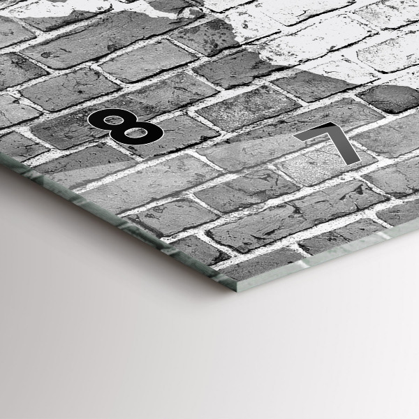 Horizontal wall clock World map on the wall