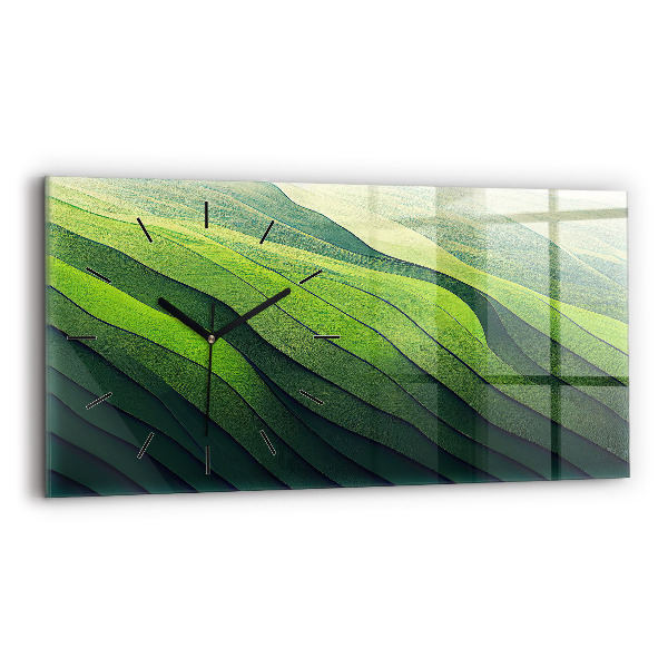 Horizontal wall clock Green Fields Abstraction