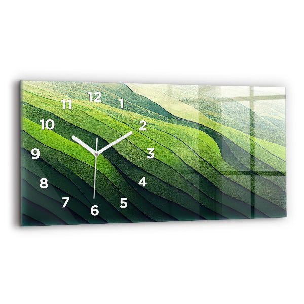 Horizontal wall clock Green Fields Abstraction