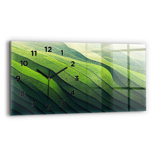 Horizontal wall clock Green Fields Abstraction