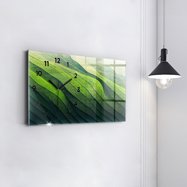 Horizontal wall clock Green Fields Abstraction