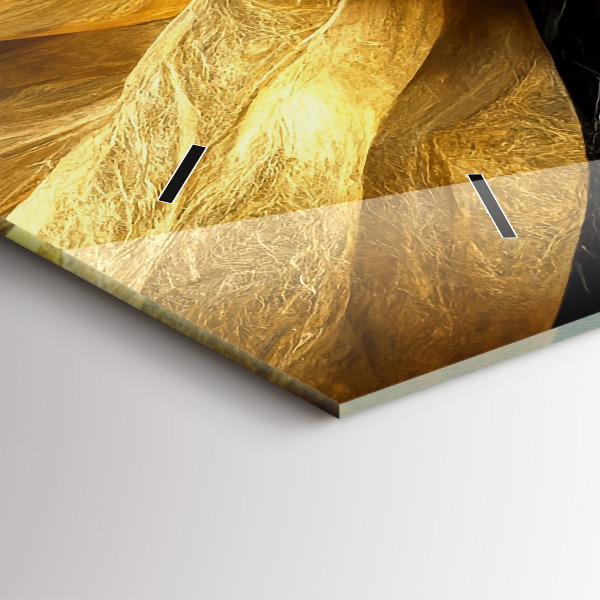 Horizontal wall clock Elegant abstraction