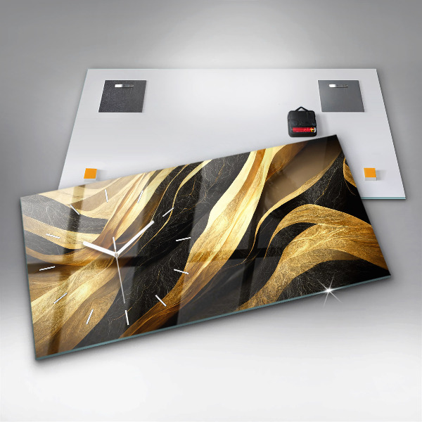 Horizontal wall clock Elegant abstraction