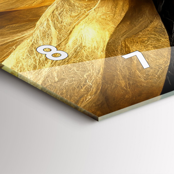 Horizontal wall clock Elegant abstraction