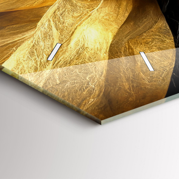 Horizontal wall clock Elegant abstraction