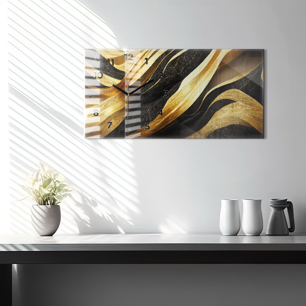 Horizontal wall clock Elegant abstraction