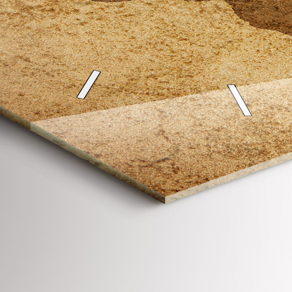 Horizontal wall clock Vintage world map