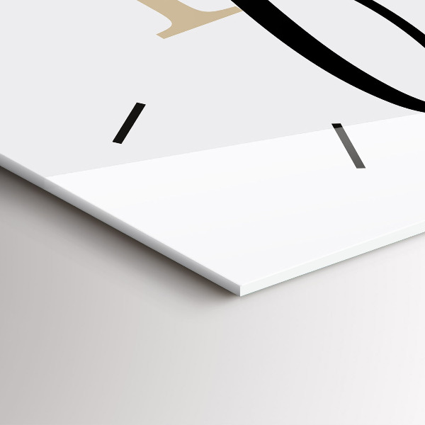 Horizontal wall clock The inscription Family