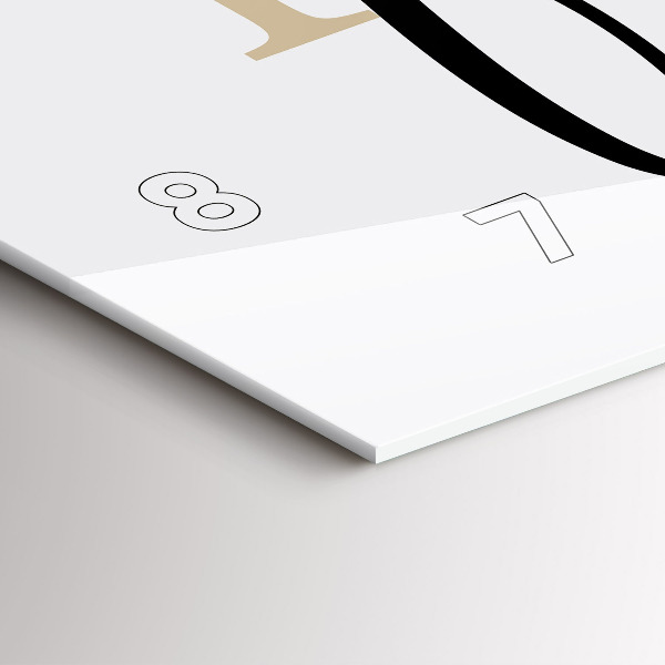 Horizontal wall clock The inscription Family