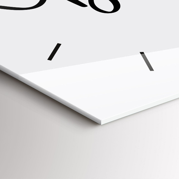 Horizontal wall clock The inscription Bon voyage