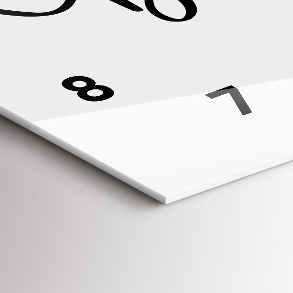 Horizontal wall clock The inscription Bon voyage