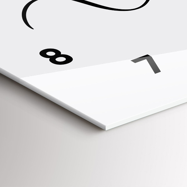 Horizontal wall clock The inscription Memories