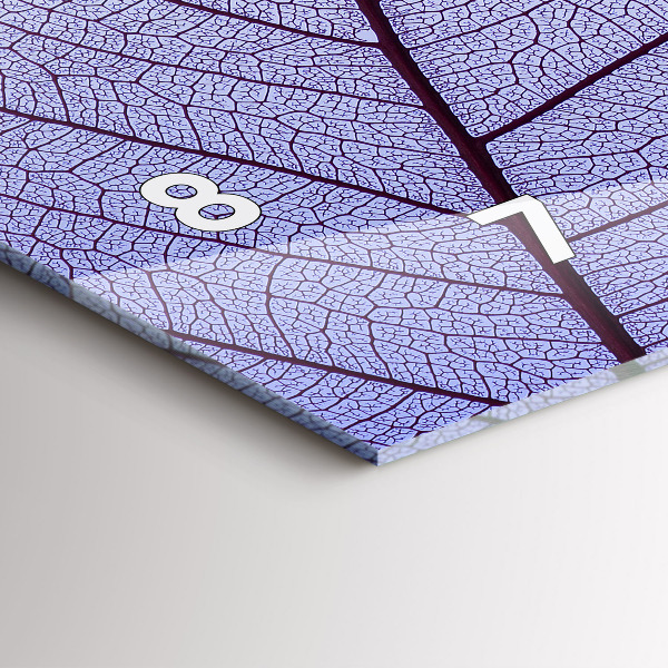 Horizontal wall clock Leaves nature