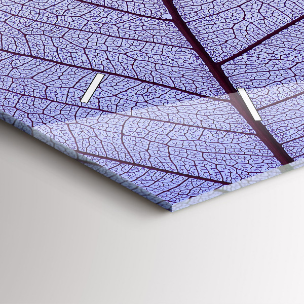 Horizontal wall clock Leaves nature