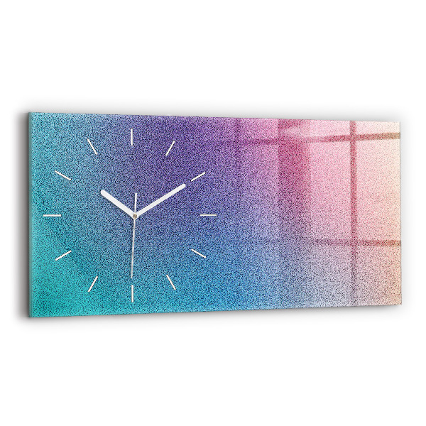 Horizontal wall clock Gradient pattern