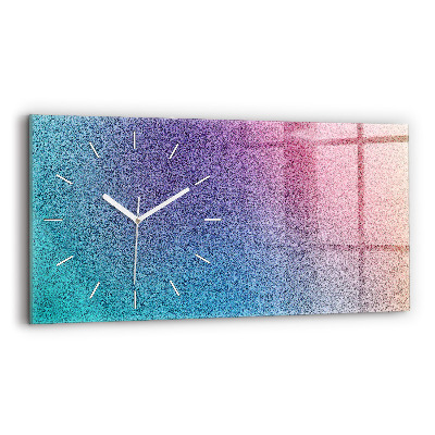 Horizontal wall clock Gradient pattern