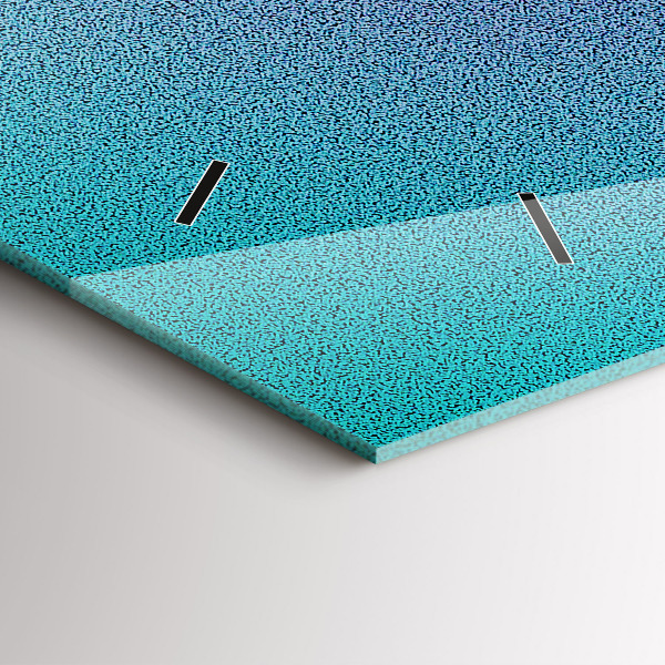 Horizontal wall clock Gradient pattern