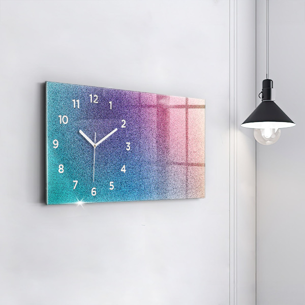 Horizontal wall clock Gradient pattern