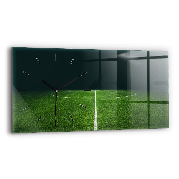 Horizontal wall clock Football pitch